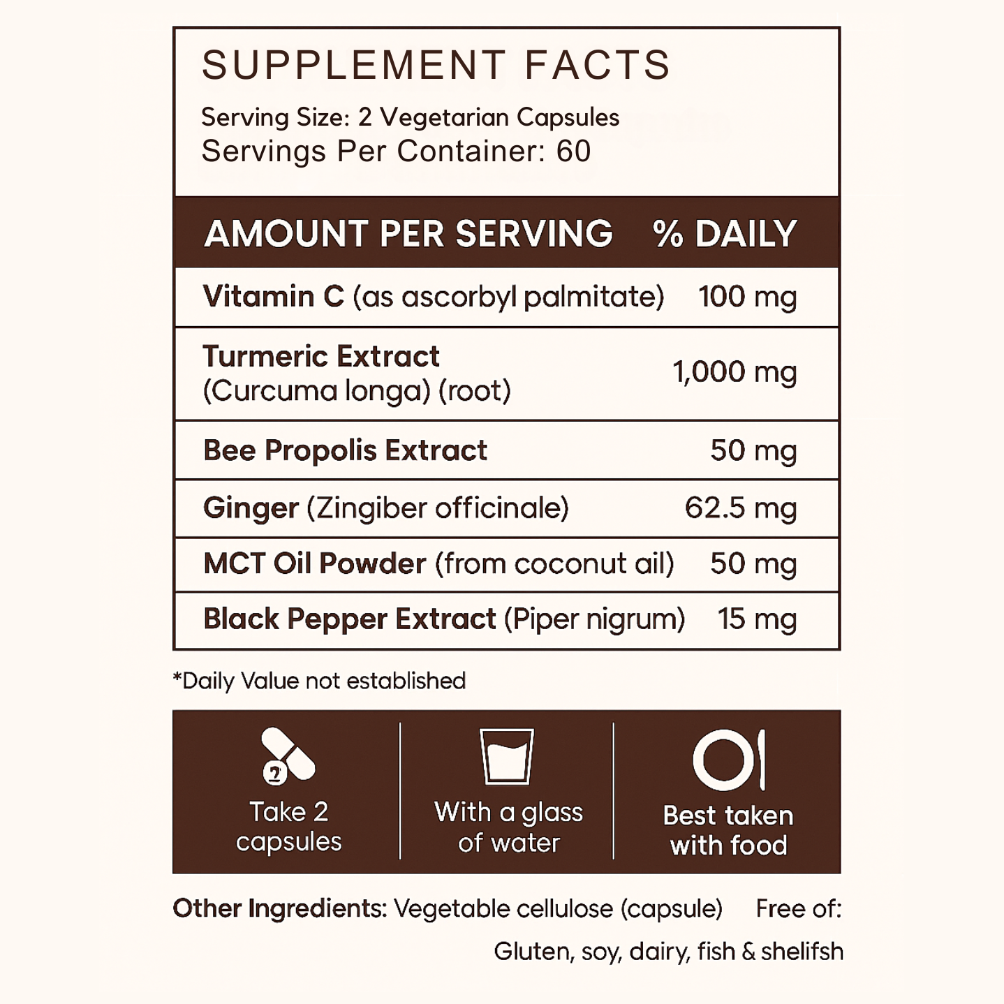 Turmeric Curcumin Capsules (1,000mg)