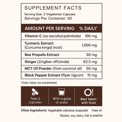 Turmeric Curcumin Capsules (1,000mg)