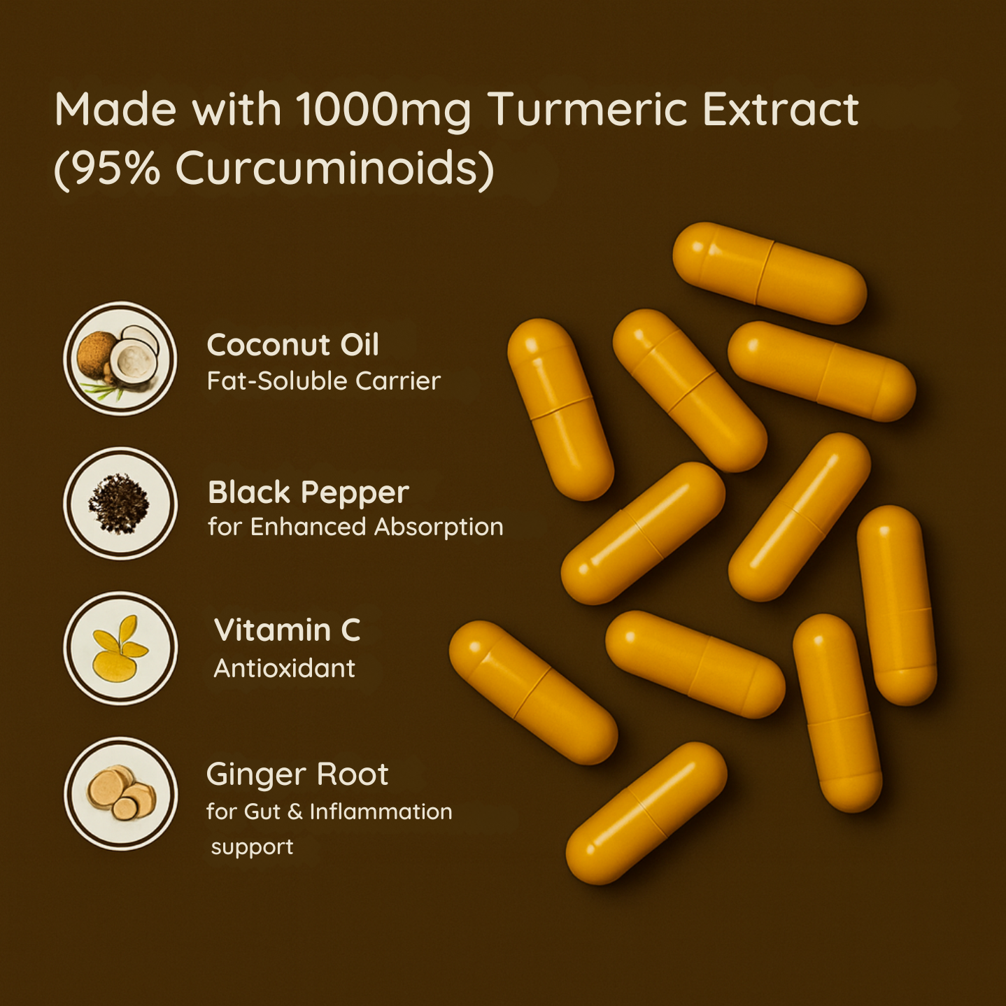 Turmeric Curcumin Capsules (1,000mg)